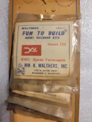 Vintage Walthers E401 Spade Terminals/36 Pieces/NOS/3 Sealed Packages--3/4 inch