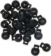 Plastic Toggle Single Hole Spring Loaded Elastic Drawstring Rope Cord Locks Clip