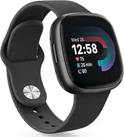 Sport Band for Fitbit Versa 4 / Fitbit Versa 3 Bands, Fitbit Sense 2 / Fitbit Sense Band Women Men, Soft Silicone Sport Straps Replacement Wristbands Compatible with Fitbit Versa 4 / Fitbit Sense 2 Smart Watch