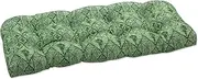 Pillow Perfect Outdoor/Indoor Nesco Palm Tufted Loveseat Cushion, 44" x 19", 0