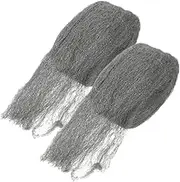 Flexible Cleaning Wool Fabric 2pcs Reusable Steel Wool Pad for Window Glass and Wood
