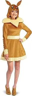 Disguise Eevee Costume, Official Pokemon Deluxe Adult Costume and Headpiece, Eevee, Extra Large (18-20)