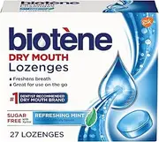 Biotene Dry Mouth Lozenges, Refreshing Mint, 27 Count Pack of 1