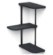 We Put Mer Black Metal And Wood 3 Tier Corner Shelf