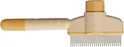 Comb for Dogs | Long Hair Matting Self-Cleaning Brush,Multifunctional Dog Comb Grooming Tool for Shedding Hair Cleaning Portable Design for Indoor Puppy Kitten Bath