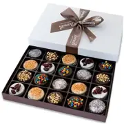 20 Gourmet Chocolate Cookies Gift Box, 20 Piece Assortment Cookie Gift Basket