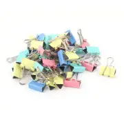 Office 25mm Wide Paper File Ticket Spring Binder Clips Assorted Color 48pcs