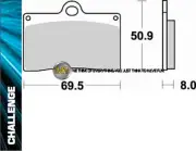 FOR TM SMR 125 2005 05 FRONT SINTERED BRAKE PADS BRAKING METAL