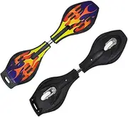 Dhairya Wave Board ; Skate Board with Carry Bag LED Flash Colorful Lights on Wheels (Variation Color Design)(Multi Color)