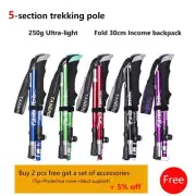 Outdoor Fold Trekking Pole Camping Portable Walking Hiking Stick For Nordic New