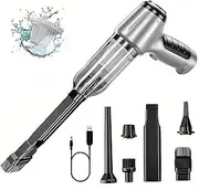 Car Vacuum Wireless 15000PA Powerful 4-in-1 Suction Motor,Cordless Mini Handheld Rechargeable Portable Cleaner for Car, Home, Office,Pet Hair Cleaning
