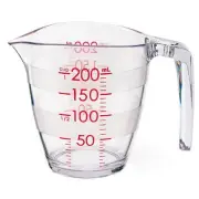 Easy-to-read scale measuring cup 200ml one piece marna