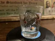 Shot Glass Utah Mountains Sun Paneled Tourist Souvenir New Vintage Barware 2oz