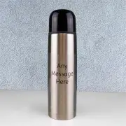 Personalised Silver Thermal Flask