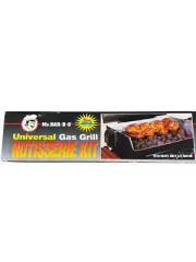 Mr. Bar-B-Q Universal Grill Rotisserie Kit BBQ Roaster Spit Rod Electric Motor
