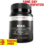 MUSASHI BCAA 600mg x 60 CAPSULES MUSCLE RECOVERY