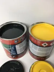 Bomag Roller Yellow & Dark Grey Paint Endurance Enamel Paint 1 Litre Tin
