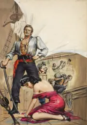 Captain Crossbones Pin Up 13 x 19" Photo Print