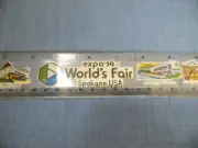 Rare Expo '74 World's Fair Spokane WA Souvenir Plastic 12" Ruler Skyway Pavilion