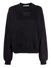[T By Alexander Wang] 結構感毛圈布泡泡標誌套頭衫