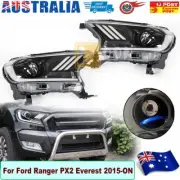 LED Sequential Indicator Head Light For Ford Ranger PX2 PX3 & Everest 15-20 Pair (for: Ford)