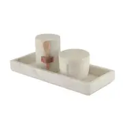 Marble Condiment Set with Spice Box & Spoon