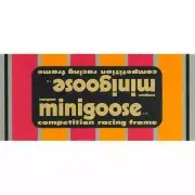 Mongoose - 1981-83 Minigoose Black Down tube decal - Old school bmx