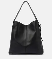 [McQueen] McQueen T-Bar Sling leather shoulder bag One Size black