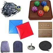 Korean Traditional Game Gonggi Jack Stone Pebbles Set, Stone Catching Game, Hand Eye Coordination Training Toy