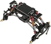 IWBR Assembled Car Chasiss Frame Kit with Axles Wheels Bumper (Optional) for 1/24 AX24 Car Truck Model RC Car Upgrade Parts (Color : Without Wheels)