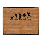 Zombie Crawler Shambler Walker Runner Thriller - Funny Novelty Doormat Man Cave Floor mat