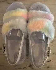Koolaburra By Ugg, Women’s Fuzz’d Out Pastel Adjustable Slipper/Sandals, Size 9