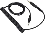 Coiled Cable for Pioneer DJ HDJ-CUE1 HDJ-CUE1BT HDJ-X5 HDJ-X7 HDJ-S7, Audio Cable Replacement Extension Cord, with 6.35mm Adapter