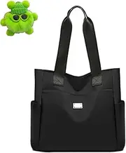 [Generic] Zcjeaneviln Bag Waterproof, Large Capacity Water Repellent Multi Pocket Nylon Shoulder Bag, Multiple Compartments