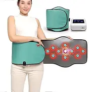 Pneumatic Massage Belt, Automatic Air Wave Acupuncture Belt with 1 Host, Electroacupuncture + Hot Compress, Adjustable 30 Levels Intensity/40-75° Temperature, Remove Fat, for Remove Dampness