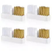 4pcs Nail Drill Wire Cleaner Brush Art Nail Bit Cleaning Brush Drill Bit for