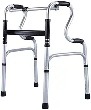 Walker,Lightweight Walking Frame Standard Walkers Rollator Walker Folding Forearm Support with Seat Four Wheeled Rollator for Elderly/Disabled (Four-Legged Tube) Little Surprise