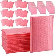 DOITOOL 60pcs Reusable Bubble Mailers Co-Extruded Film Padded Envelopes Self-Seal Bubble Packaging for Items Protection