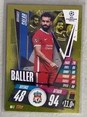 Topps Match Attax Extra Limited Edition Mohamed Salah Liverpool Baller Gold BA1
