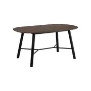 Modern Furniture HAROLD Dining Table 160cm - Walnut & Black