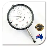 0-10mm Dial Indicator Gauge Flat Back + Lifetime warranty