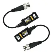 1 Pairs CCTV Camera Passive Video Balun Coaxial Cable Adapter BNC Connector Fit