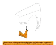 HYUNDAI OEM 01-02 Santa Fe-Mud Flap Splash Guard Left 8682126000