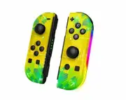 Compatible with Nin-tendo Switch Controller, Replacement Switch Controllers for Switch/Lite/OLED, Support Dual Vibration/6-Axis Gyro/Wake-up, Yellow