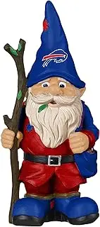 FOCO Buffalo Bills NFL Holding Stick Garden Gnome 10.5 Inches Tall, Multicolor Team Colors