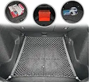 Floor Style Automotive Elastic Trunk Mesh Cargo Net for Honda Civic LX EX-L Touring 2022-2024 - Premium Trunk Organizer and Storage - Luggage Net for Hatchback - Car Organizer for Honda Civic