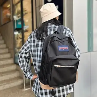 jansport  riaght pack 黑色 麂皮 高強度 單邊水壺 後背包