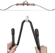 ZSHJGJR Bow Display Wall Hanger Wall Mount Archery Bow Holder Hook Storage Bow Rack for Recurve Bow Traditional Bow Longbow (no Bow)