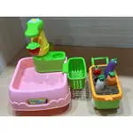（二手玩具）KONGSUNI 小荳娃娃田園蔬菜組 變色食物 洗手台玩具 過家家 廚房玩具