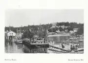 *Postcard-"Festival Barge" -Transport To Henry Island/ *Roche Harbor WA {C36}